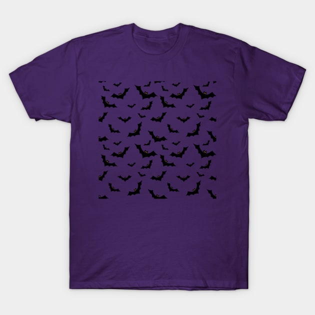 Halloween Bat Pattern T-Shirt by skauff